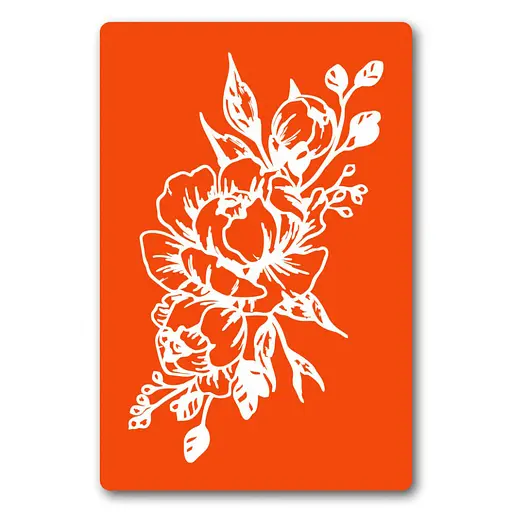 Трафарет для био-тату Цветы Fresh Tattoo fx101-24*34см, размер 24х34 см - фото 1