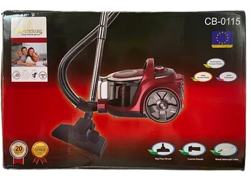 Контейнерний пилосос Crownberg CB-0115 3000Вт Побутовий безмішковий колбовий з контейнером 3,5л Червоний - фото 5