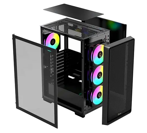 Корпус OCYPUS GAMMA C60 BK ARGB (GAMMA-C60-BKG400XX-GL) Без БП - фото 4