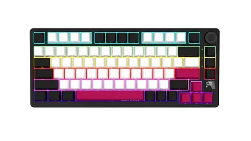 Клавиатура Lorgar KBP7075W Wireless Pro 75% Exploded Black Red EN/UA (LRG-KBP7075W-BK-US) - фото 2