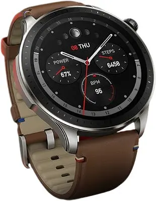 Часы умные Amazfit GTR 4 коричневые (Vintage Brown) с кожаным ремешком - фото 5
