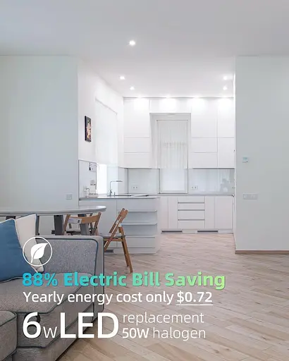 Світлодіодні лампи LIGHTNUM GU10 з димованою 12 упаковок, галогенним еквівалентом потужністю 50 Вт, доріжкова лампочка - фото 5