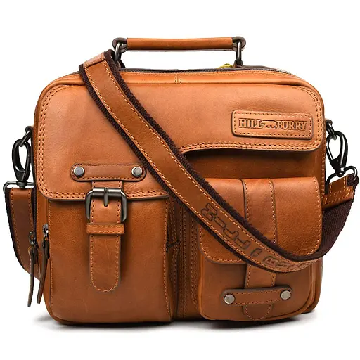 Чоловіча шкіряна сумка Hill&Burry 27х23х7 см sum0026068 - фото 10
