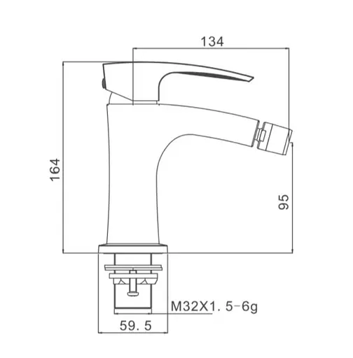 Смеситель для биде Gappo G5007-3 - фото 5