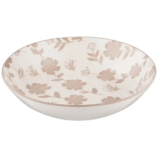 Тарілка супова Ardesto  Ravenna порцеляна 790 мл 20 см біло-бежевий (AR1320R)