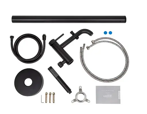 Смеситель для ванны WEZER EKO19A-01-BLACK - фото 4
