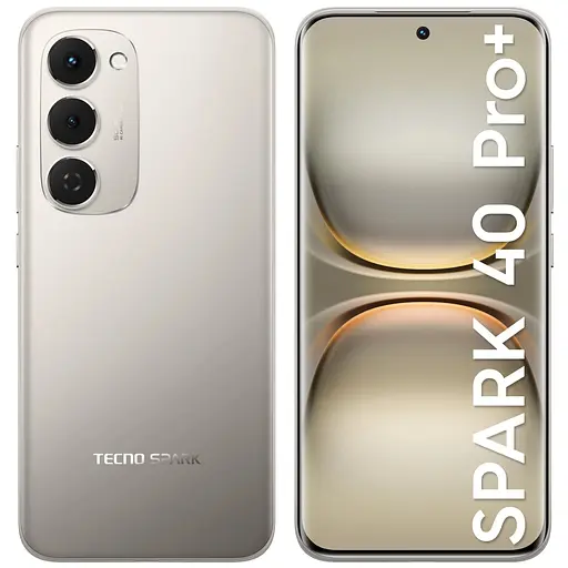 Смартфон Tecno Spark 40 PRO+ KM7 6.78" 8/256ГБ 2SIM 5200мАхгод Moon Titanium - фото 4