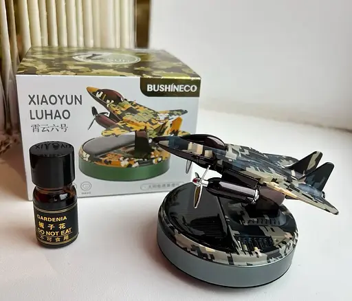 Ароматизатор автомобільний Військовий літак B5 на сонячній батареї - фото 5