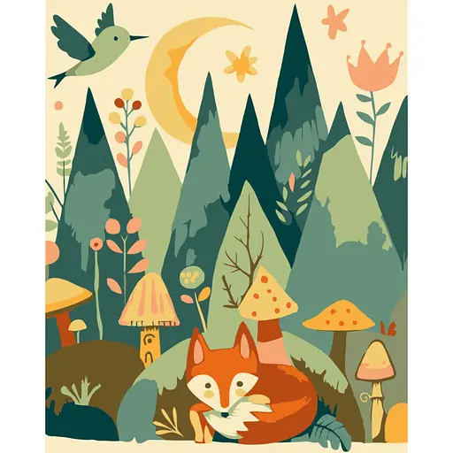 Картина за номерами "Вечірній ліс" Art Craft 15579-AC 40х50 см - фото 1