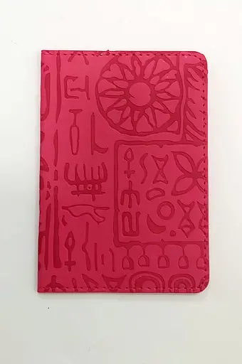 Обложка на паспорт-книжку "Узоры" ZS040 Color-it (6973795230393) Розовый - фото 1