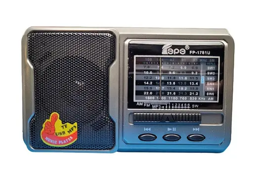 Портативний FM радіоприймач FEPE FP-1780U музичний плеєр Fm Am Sw1-6 8 діапазонів радіо - фото 1