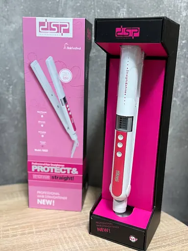 Випрямляч DSP-10022 з керамічним покриттям 45 Вт Білий з Рожевим - фото 4