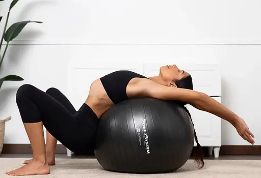 М'яч для фітнесу (фітбол) Power System PS-4018 Ø85 cm PRO Gymball Black (4018BK-0) - фото 9