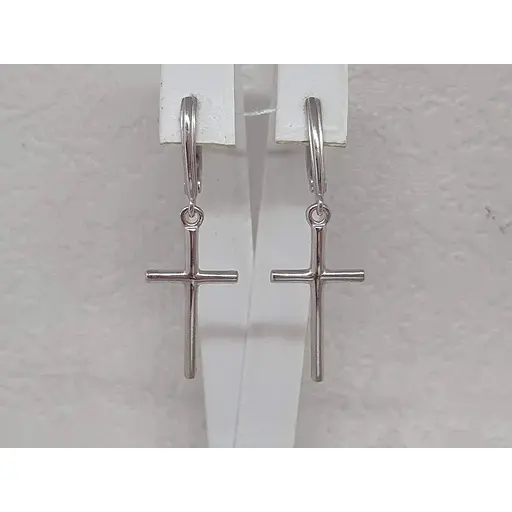 Срібні сережки Ірій Хрестики.. 4746 - фото 3