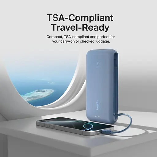 Павербанк Belkin Blue 20 000 mAh / 20 Вт (BPB024HQBL) - фото 12