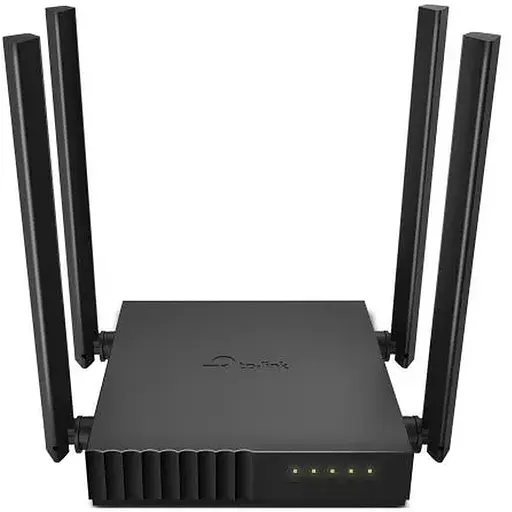 Роутер TP-LINK Archer C54, Black, Wi-Fi 802.11a/b/g/n/ac, до 1167 Mb/s, 2.4/5GHz, 4x10/100 Mb/s, RJ45 10/100Mb/s, 4 зовнішні незнімні антенни