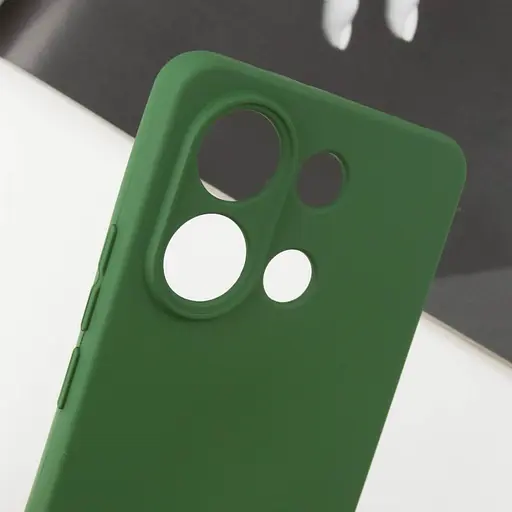 Чохол Silicone Cover Lakshmi Full Camera (AA) для Xiaomi Redmi Note 13 5G Зелений / Dark green - фото 4