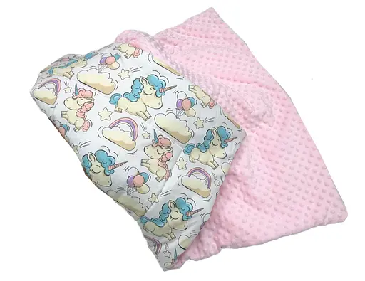 Плед з плюшем Moontime 100x80 см "Єдинорожки" - фото 1