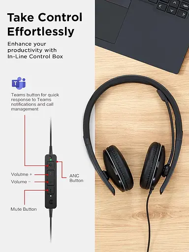 Гарнитура Wired ANC Headset Gen 2 (Teams) Lenovo teh0013215 - фото 4