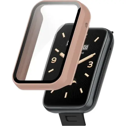 Чехол-накладка DK Пластик Gloss Glass Full Cover для Xiaomi Mi Band 7 Pro (pink)