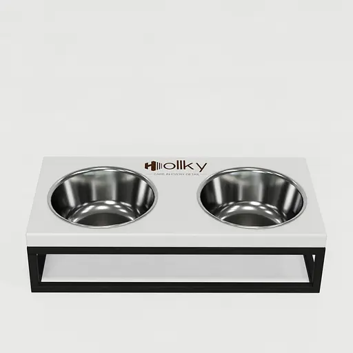 Hollky Base S — миски на підставці для маленьких собак та котів (2 × 0,45 л) - фото 3