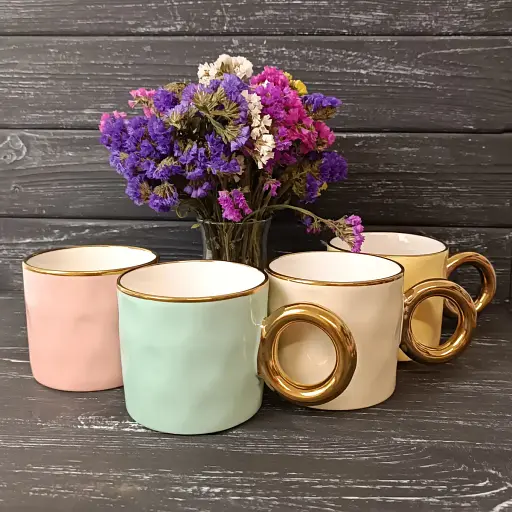 Чашка Vittora Золотое кольцо 300 мл 1 шт. (146200) - фото 6