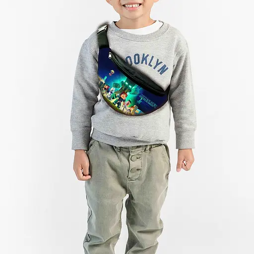 Сумка-бананка дитяча майнкрафт "Minecraft" з принтом ,32х15см,сумка для хлопчика через плече (00141)