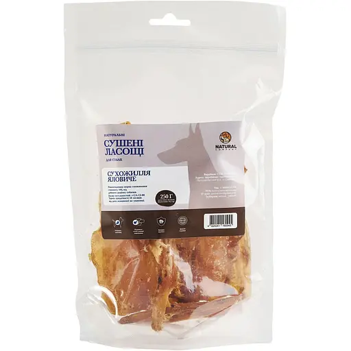 Лакомство для собак Natural сухожилие говяжье 250 г