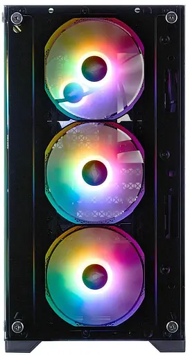 Корпус 1stPlayer X2-M-BK-4F7 Black без БП (X2-M-BK-4F7) - фото 2