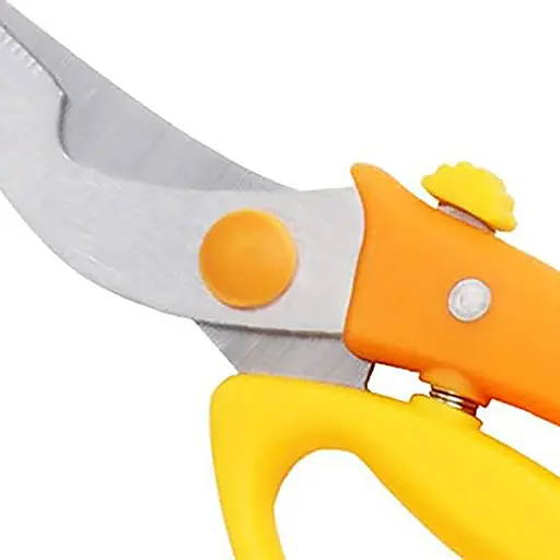 Кухонные ножницы секатор для птицы и рыбы с фиксатором 22.5 см, Kitchen Master Оранжевый 85869 - фото 9