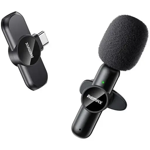 Мікрофон Remax безпровідний петличний Type-C K09 Ryusic Series One-to-One Чорний - фото 1