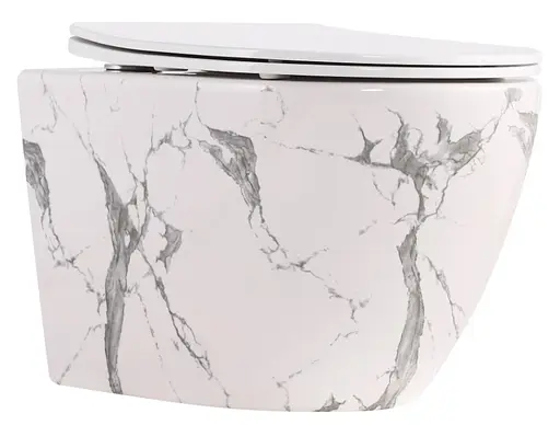 Унитаз подвесной Qtap Robin Ultra Quiet, с сиденьем Slim Duroplast/Soft-close/Quick relase QT13332381АSMR - фото 1