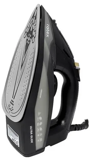 Гладильный утюг Rotex RIC40-C Ultra Glide Керамическое покрытие 2600Вт Резервуар для воды 380мл Черный - фото 5