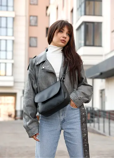 Сумка кросбоди Sambag Rose BZN черный 20 х 24 х 7 см (94000001) - фото 2