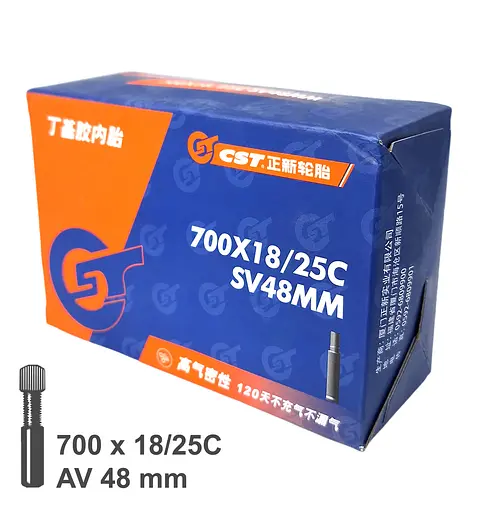 Камера велосипедна CST 28 (700x18/25C) AV 48 мм (G0001791) - фото 2