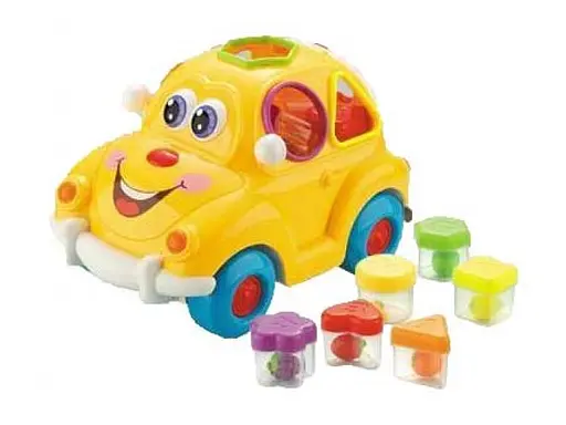 Машина-сортер Play Smart Автошка жовта - фото 1