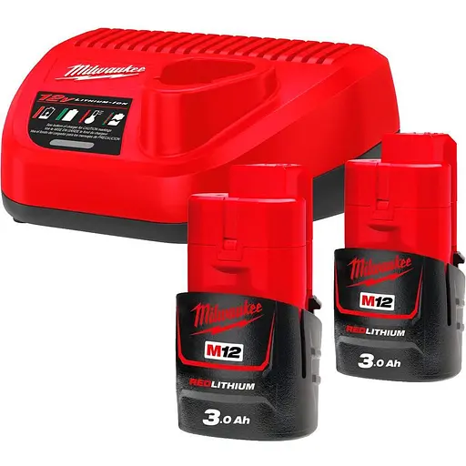 Аккумуляторы к электроинструменту + зарядное устройство для Milwaukee M12 NRG-302 (4933451902) [99363]