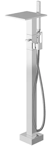 Смеситель для ванны напольный Kohlman Nexen chrome QF1165U Хром - фото 1