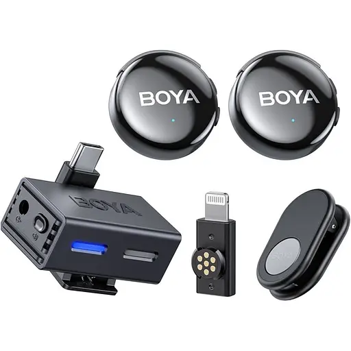 Мікрофонна радіосистема Boya BOYALINK 3-03 USB-C/Lightning [153342] - фото 1