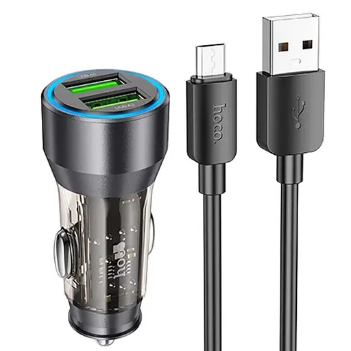 Зарядное устройство Hoco NZ12 Micro QC3.0 2 x USB/18W - фото 3
