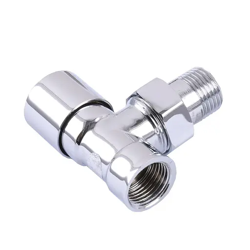 Кран вентильний кутовий з американкою Solomon 1/2″ хром 1844 під ключ - фото 5