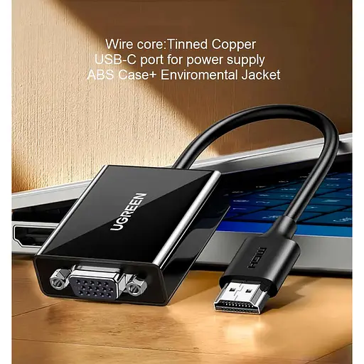 Перехідник UGREEN CM611 HDMI to VGA Adapter(UGR-90813) - фото 8