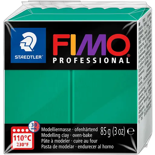 Пластика для бижутерии Professional Зеленая 85г Fimo