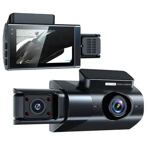 Автомобильный видеорегистратор Y-18 (3 камеры) Wi-Fi Full HD