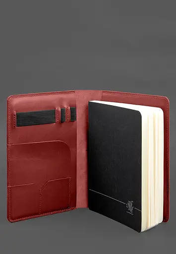 Шкіряний блокнот А5 (софт-бук) 9.4 червоний - фото 5