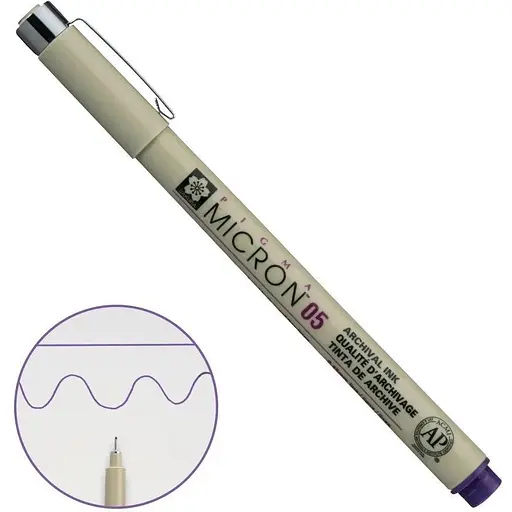 Лінер Pigma Micron (0.5) 0.45 мм Фіолетовий Sakura - фото 1