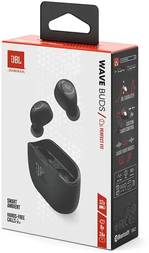 Навушники JBL Wave Buds Black (JBLWBUDSBLK) - фото 10