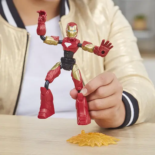 Игровой набор Hasbro Marvel Avengers Bend and Flex Iron Man с мотоциклом (F0244) - фото 10