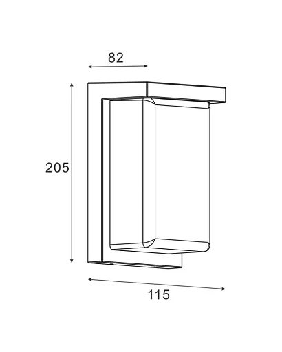 Вуличний світильник Zuma Line Alba LED 1x12W 4000K 1500Lm IP65 чорний - фото 2