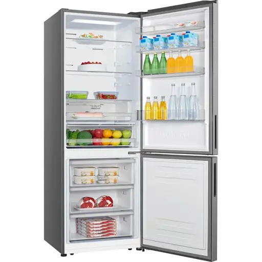 Холодильник Gorenje с нижн. мороз. камерой высота 200 см глубина 70 см 347(109) л А++ NF дисплей инвертор нерж. - фото 5